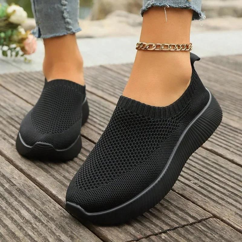Mode Damen Schuhe 2024 hohe qualität Flach frauen Vulkanisieren Schuhe Mode runde kappe frauen casual schuhe neue Licht mesh turnschuhe