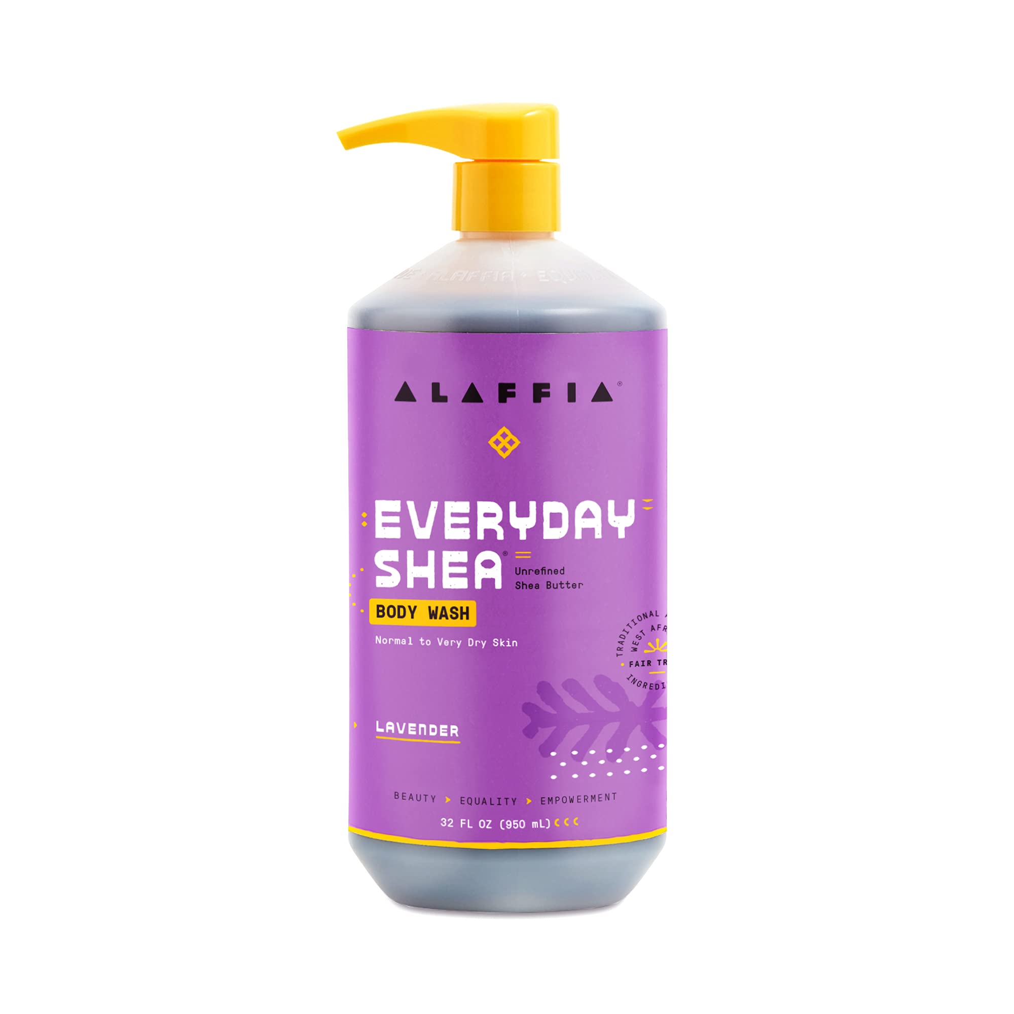 

Alaffia Everyday Shea Увлажняющее средство для тела Лаванда 32 - Мыло для тела, - унц.