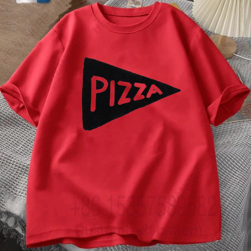 Mens Tracksuit Tshirt Funny Pizza Printed Round Neck Short Sleeves Casual Cotton Pullover Sweatwicking Breathable Sportswear