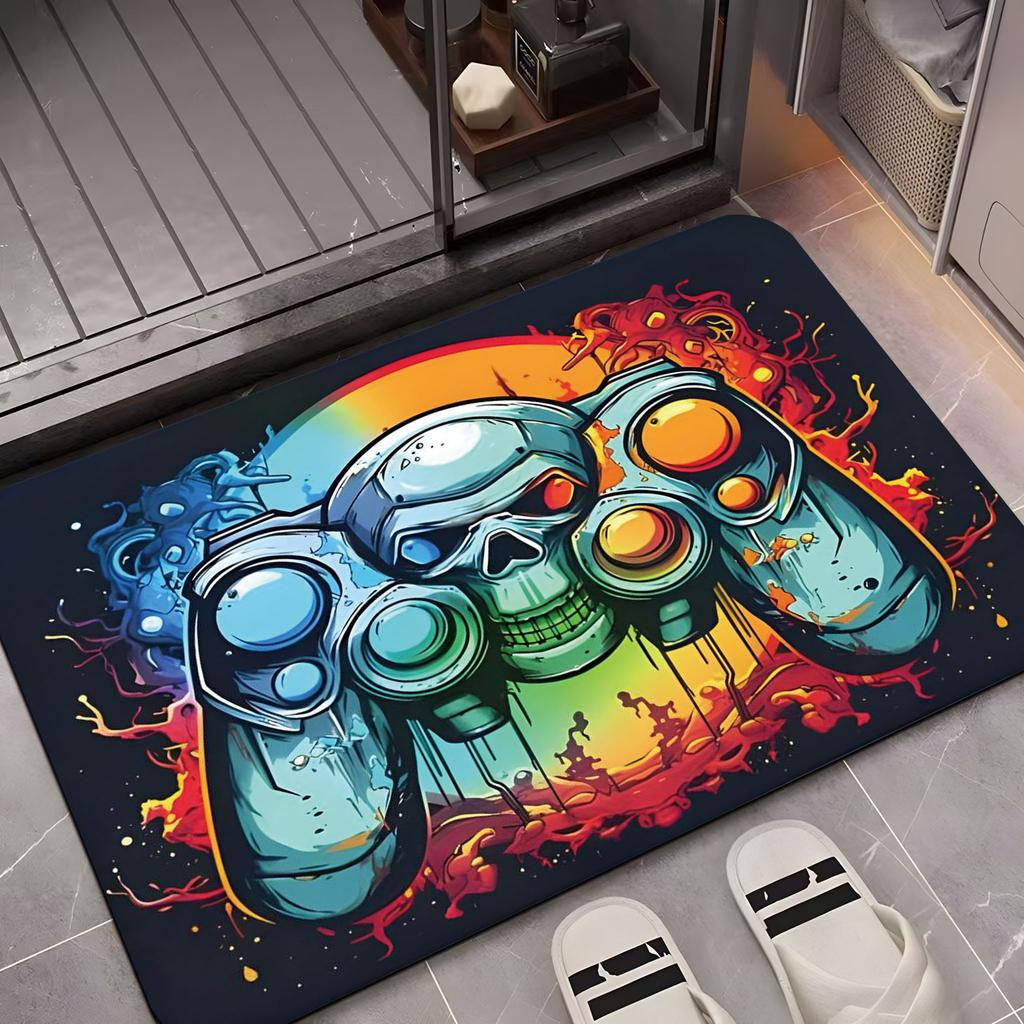 Gaming Console Bathroom Anti Slip Mat Bathroom Entrance Carpet Bathtub Sink Anti Slip Mat Home Decoration