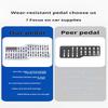 Stainless Steel Car Wear-resistant Pedal Thickened Pedal Board Main Cab Metal Repair Protective Foot Mat