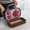 Jiang Lai Portable Ceramic Tea Set with Grey Carry Case