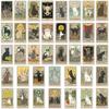 78 INS Novelty Cartoon Cute Kawaii Cat Tarot Card Stickers PVC Waterproof Stickers Decals For Kids Boys Girls Toys Gifts