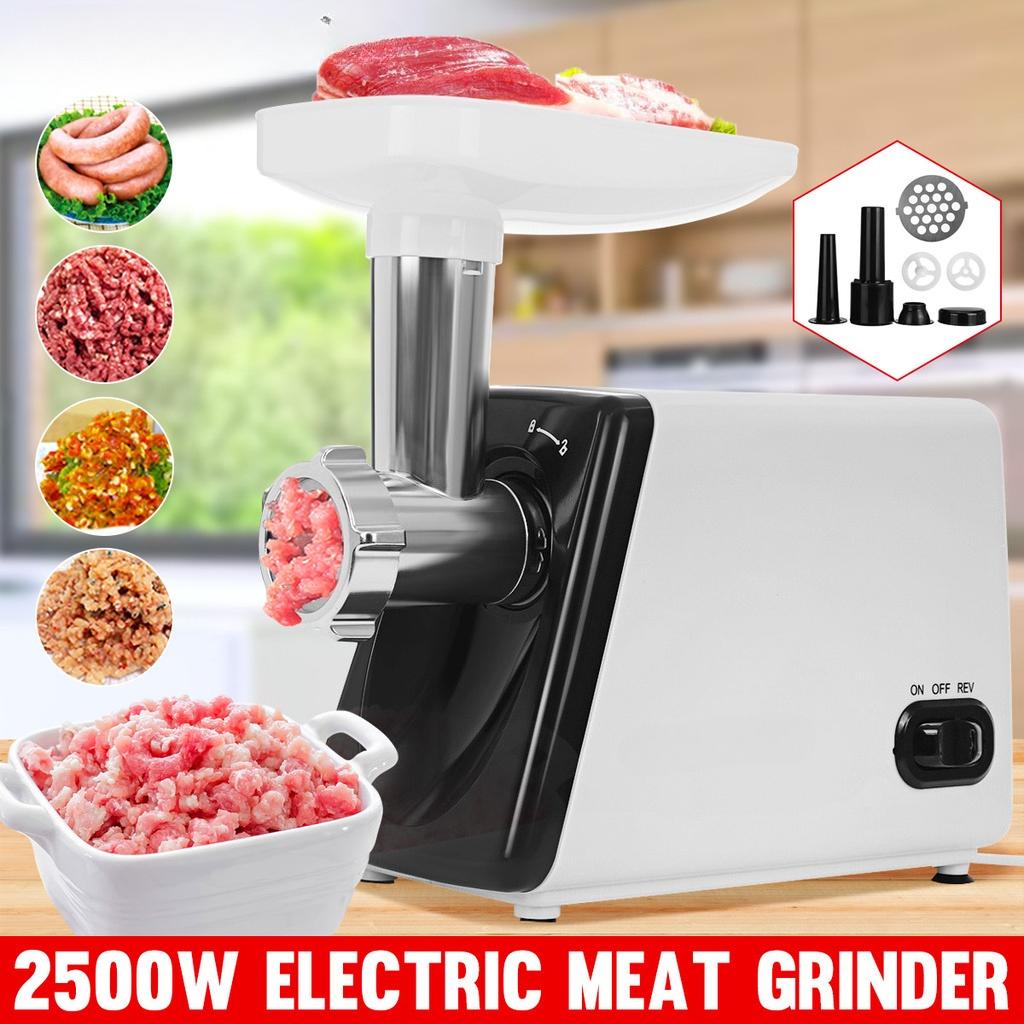 

2500 Вт Сверхмощная электрическая мясорубка Кухонная мощная электрическая мясорубка Домашняя колбасный шприц Мясорубка Кухонный комбайн