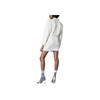 Adidas Originals Blue Version Spacer Dress Solid Color Loose Sports Long Sleeve Dress Women Dresses Pink White HK7249