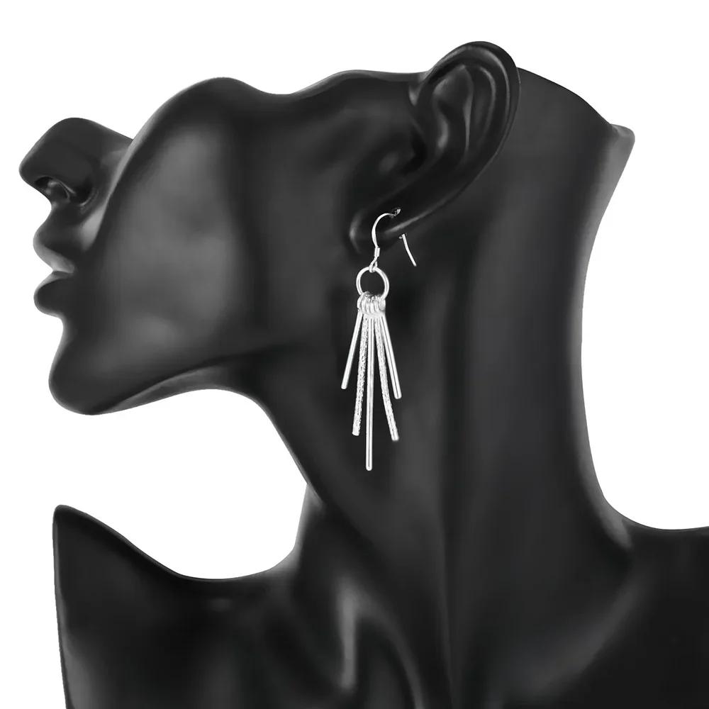 New High Quality   Copper five column Earring for women Fashion classic Jewelry luxury weeding party Gifts