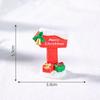 Simulation Micro Landscape Christmas Decorations Resin Road Sign Diy Fairy Garden Ornament Dollhouse Crafts Miniature Decoration