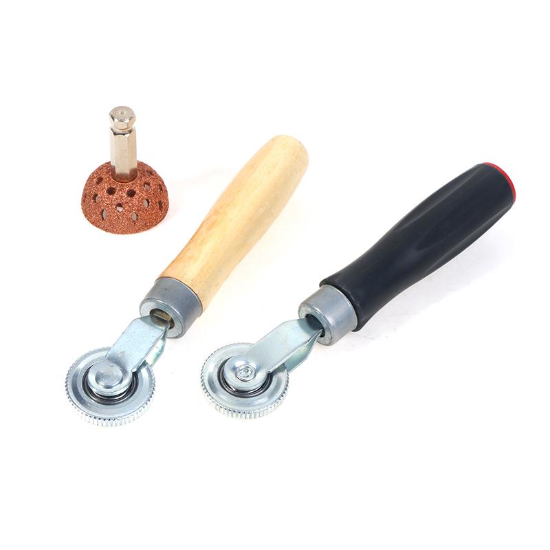 42 mm Reifenreparaturflicken Werkzeugsatz Reifenflickenroller mit Reifenrad Reparatur Schleifkopf Polierscheibe für Luftreifenpuffer