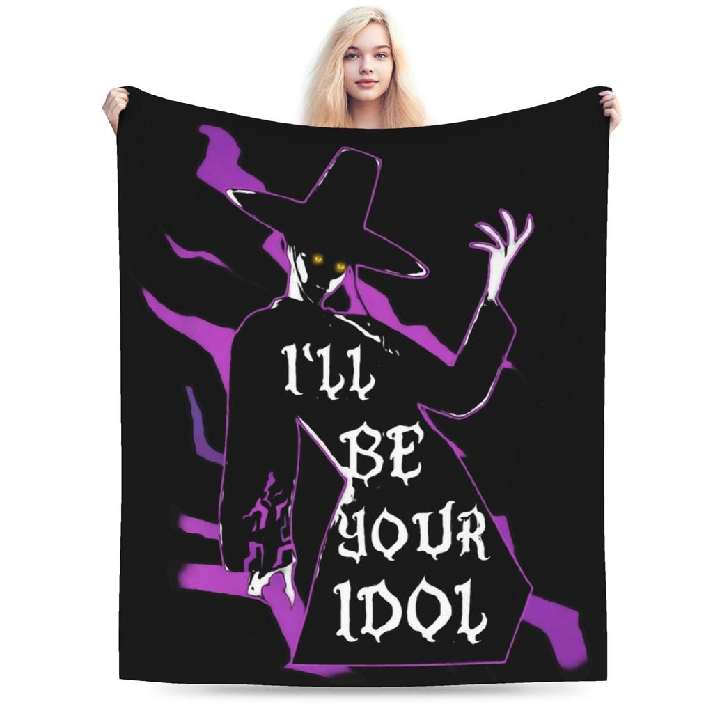 Jinu Huntrix Saja Boys K-Pop Demon Hunters Blanket Autumn Soft Throw Blanket for Girl Living Room Print Bedspread Sofa Bed Cover