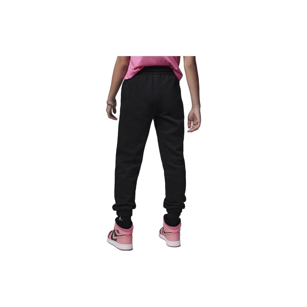Jordan Solid Color Logo Print Cuffed Sports Pants Kids bottoms Black FD9268-010