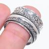 Natural Meditation Spinner Gemstone 925 Sterling Silver Jewelry Ring Size 9 E6g20