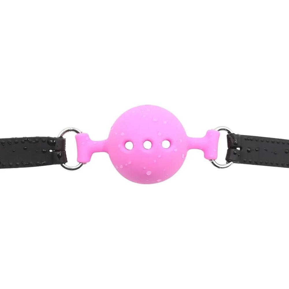 Soft Silicone Gag Ball  Oral Bondage Gear Fetish Open Mouth Breathable Sex Toys For Couples Cosplay Slave Exotic Accessories