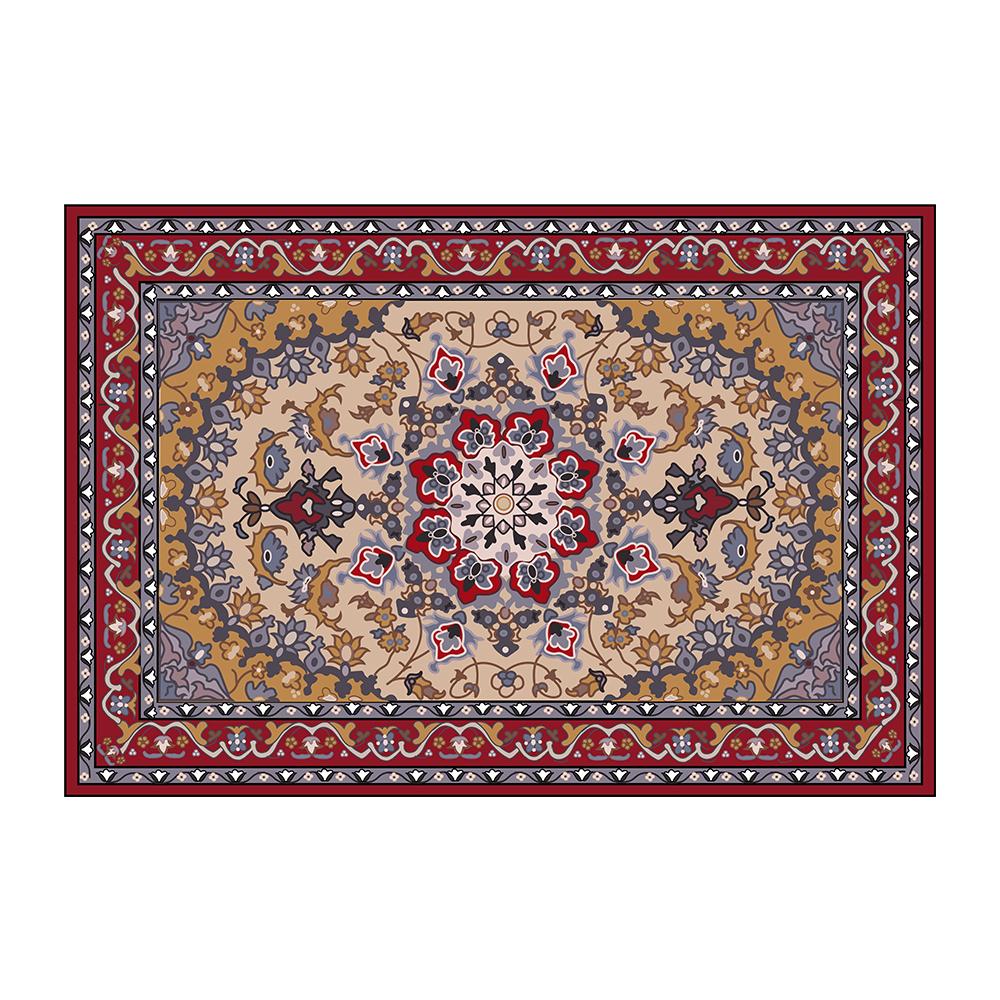 VIKAMA Luxury Moroccan Boho Rug, Non-Shedding Non-Slip Bedroom Living Room Carpet,Fade Resistant,Hallway Long Carpet Home Decor