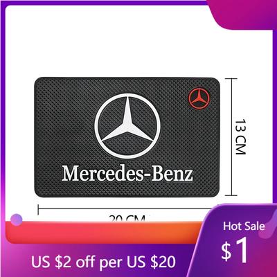 2025 Hot Car Non Slip Pad PVC Dashboard Phone Sunglasses Holder For Mercedes Benz AMG Class A B C E S W203 W205 W206 W220 W211 W