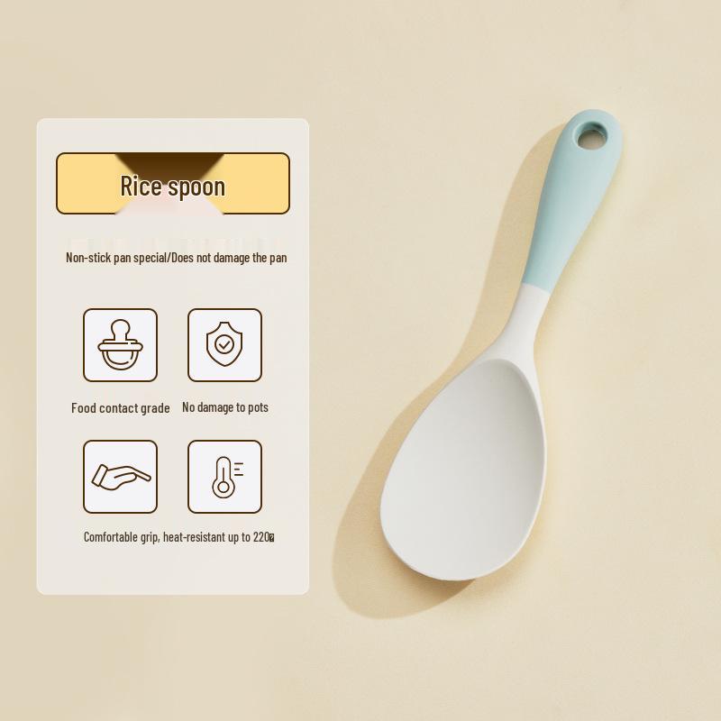 Yingsibo Silicone Non-stick Stir-fry Spatula Set - Heat-Resistant Kitchen Tools.