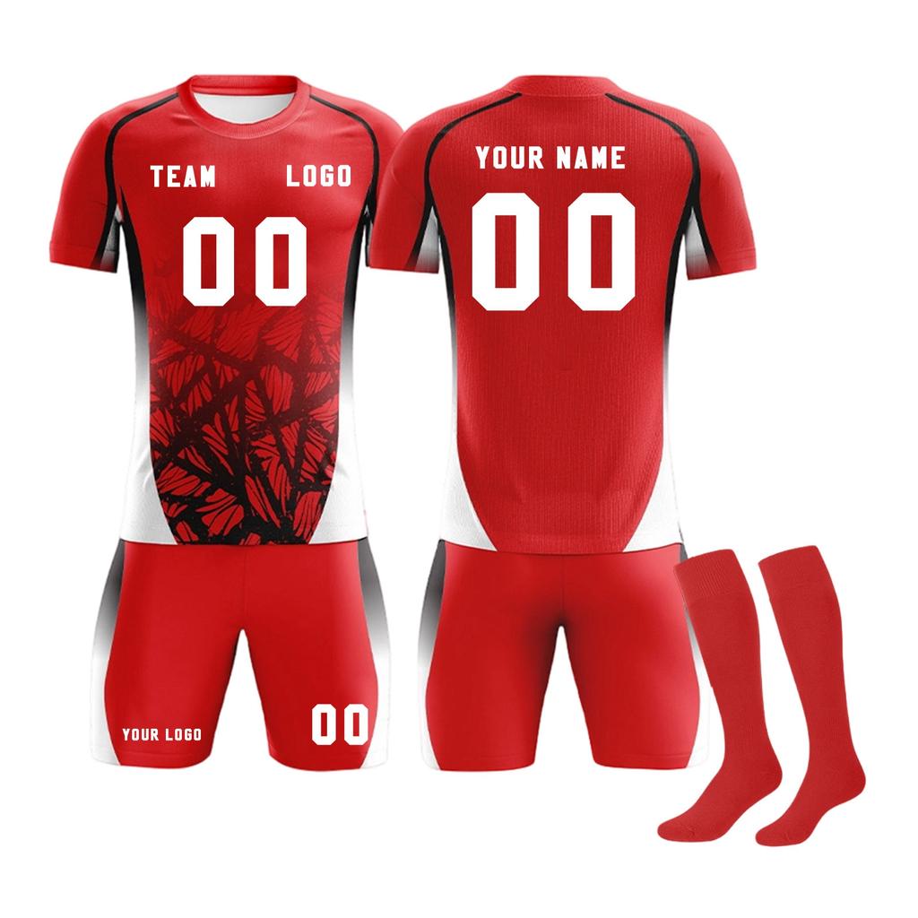 DIY Custom Adult And Children Three-piece Football Uniforms