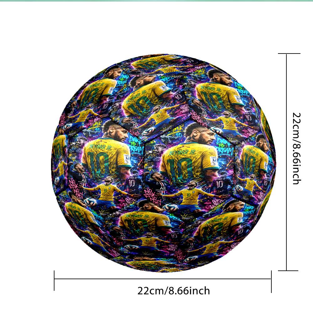 Dream Big Play Bold Soccer Ball Size 5 Soccer Ball, Machine-stitched, Soft and Comfortable, Suitable for Training and Matches Fan Gift