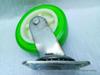 Heavy-Duty Silent Industrial Caster Wheel - Transparent Green Elastic Trolley/Cart Wheel