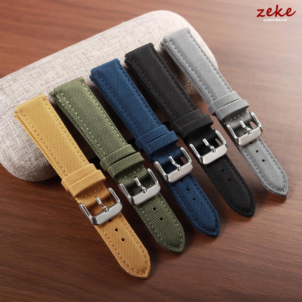 20mm 22mm Waterproof Sailcloth Watch Strap Two-Sided Nylon Watchband Men Quick Release Bracelet for Samsung Galaxy Watch 7/6/5/4