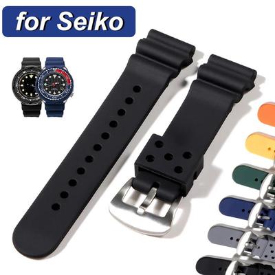 20mm 22mm Watch Band for Seiko Prospex SRP777J1 Waterproof Diving Silicone Bracelet for Seiko No.5 SKX007 SKX009 Sports Strap/.