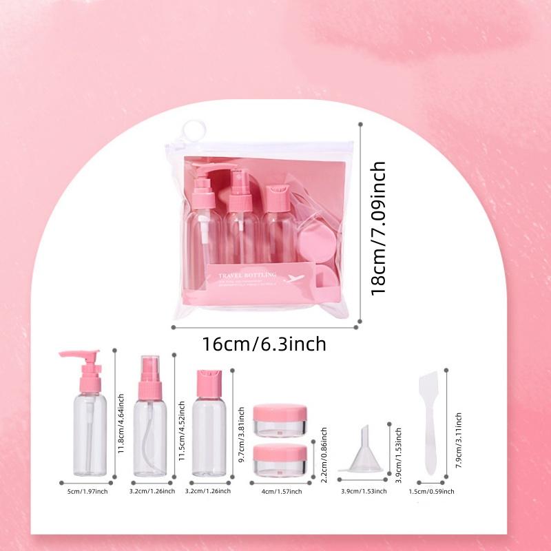 1 buc 50 ml dozator de cosmetice sticla portabilă goală sticla colecție set de călătorie 7 buc set