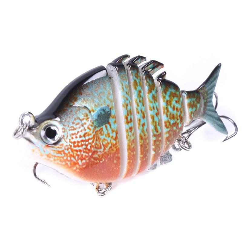 Multi-section Fish Lure Bait6.35cm9.3gBionic Bait Freshwater Sea Fishing Bass Tilapia All-Purpose Fake Bait Fishing Gear