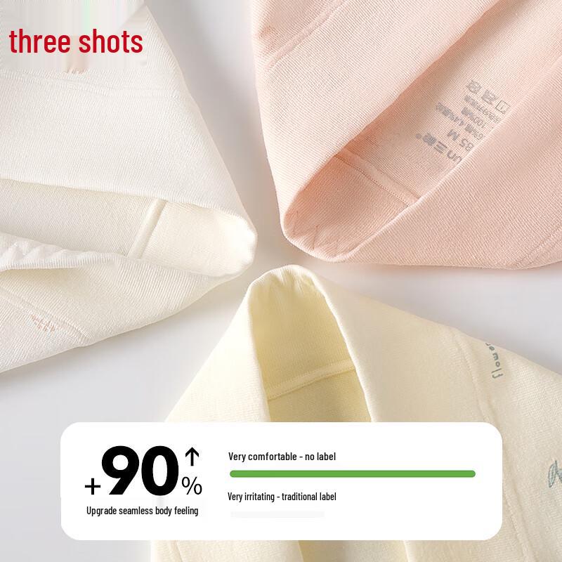 ThreeGun Women's 7A Antibacterial 100% Cotton Briefs - Light Color Series