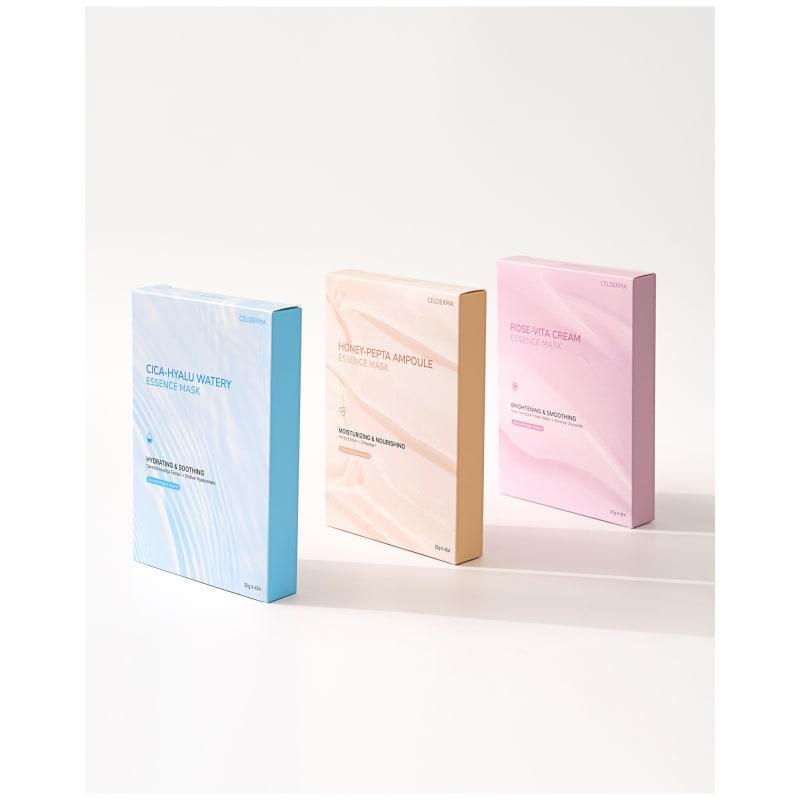 Choose 1 of 3 Celderma Derma Natural Essence Mask Packs (4 Sheets)