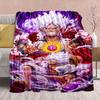 One Piece Anime Flannel Blanket - Soft Warm Perfect for Sofa, Bedding Camping Travel Office Home Decor 