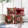 Christmas decoration pillow cover Christmas wreath color festival pattern living room sofa cushion suite room home decoration