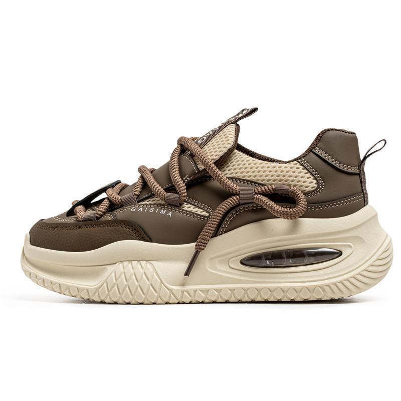 Men's Shoes Spring and Autumn New Men's Platform Dad Shoes Large Size Casual Sports Shoes Contrasting Color Teen Shoes Men