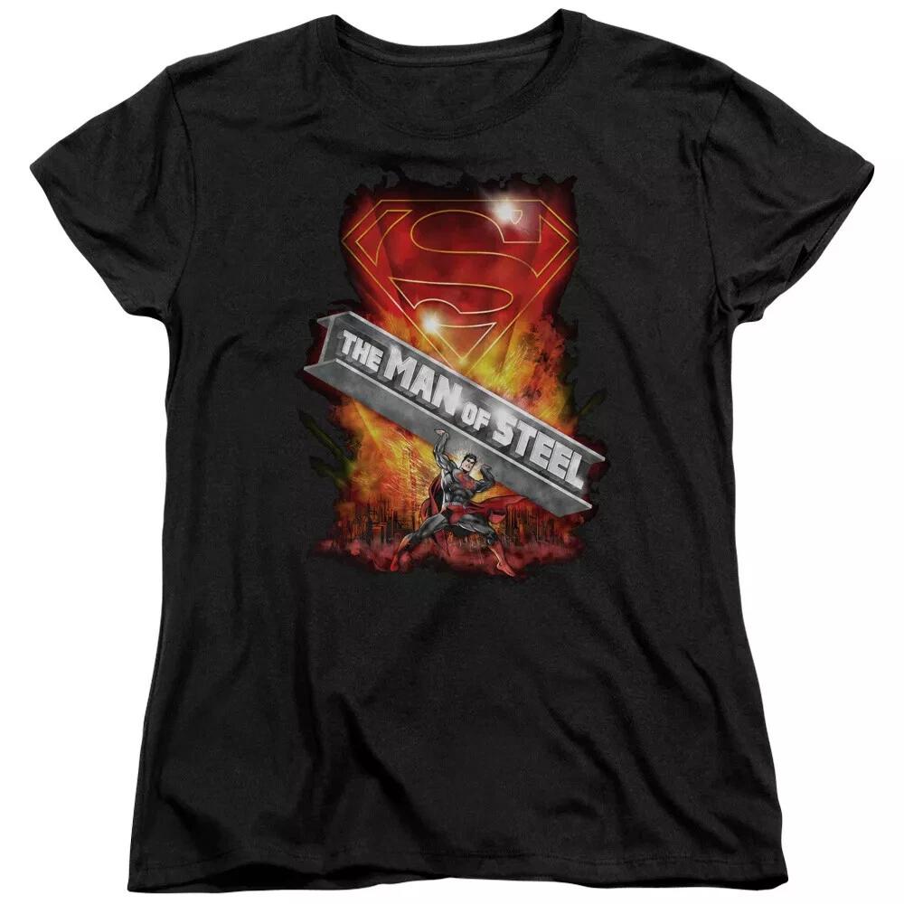 Superman  Steel Girder  Women s T-Shirt L