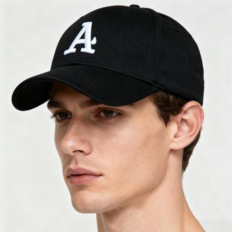 Letter Embroidered Baseball Cap, Sun Protection, Fashionable and Versatile for Men and Women