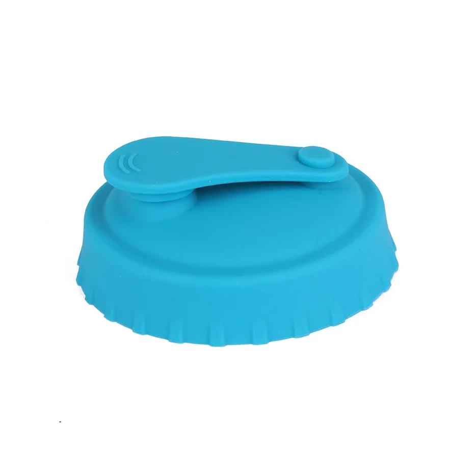 Silicone Soda Can Lid Reusable Can Stopper For Soda Beer Drinks Juice Coke Beverage Cap Fits Standard Coke Can синий