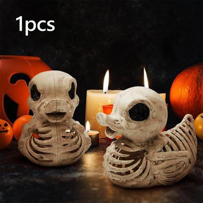 Entenskelett Skulptur Dekorative Figur Halloween Requisite Horror Tierknochen Harz