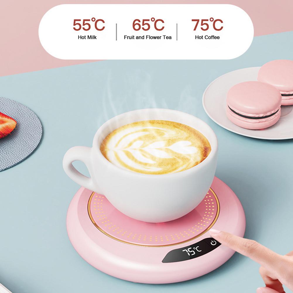 Electric Coffee Warmer USB Plug Coffee Mug Warmer 3 Temperature Setting Portable Cup Warmer for Heating Coffee Beverage Milk Tea