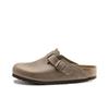 Birkenstock Boston Unisex Oiled Leather Soft Sole Slip On Clogs Brown Regular Fit 0960811