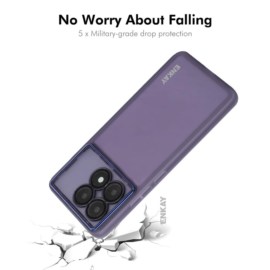 For Xiaomi Redmi K70 Ultra Case Matte TPU Phone Cover with Lens Film+9H Glass Protector