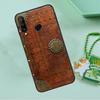 Brown Tooled Leather Pattern For Huawei Nova 12s 12i 11i 7i 8i 9 10 SE Y91 Y90 Y60 Y70 Y72 Y61 P60 Pro P30 P40 Lite Case