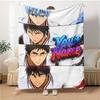 1pc Kuroko's Basketball Blanket with Custom Name, Gift, for Men and Women, Soft Blanket, Good for Sofa Bed Couch Travel, Lightweight Flannel Blanket