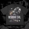 Camiseta com Estampa de Periféricos do Clássico Jogo de Terror Resident Evil Estilo Anos 90 Algodão Gola Redonda Masculina Feminina Oversized Casual Verão Novas Camisetas