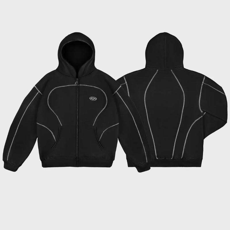 European and American Fashion Trend High Street Casual Loose Embroidered Men's and Women's Hoodies for Autumn and Winter