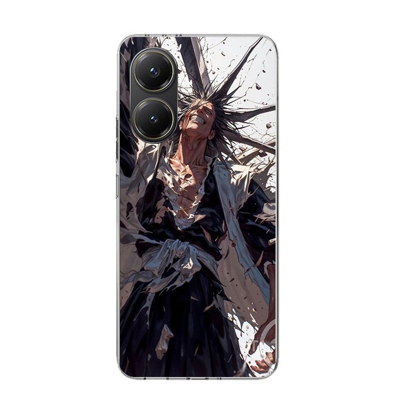 Zaraki Kenpachi Bleach Phone Case For Xiaomi Poco F7 Ultra X7 X6 Pro X5 Redmi 15 15C 13 13C 12 12C 10 10A 10C 9 9A 9C 9T Shell P