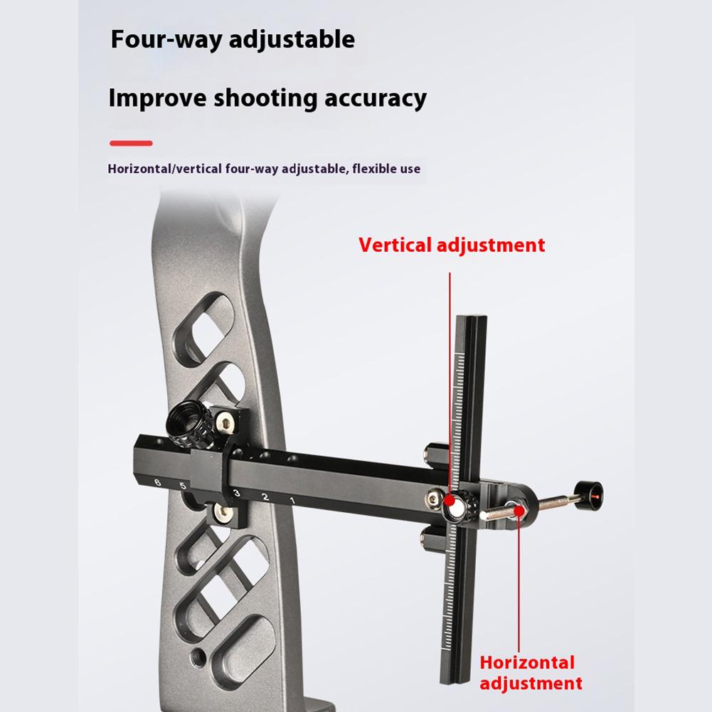 6 Inch Boogschieten Recurve Boog Vizier Aluminiumlegering Boogschieten Boog Vizier Schietvizier voor Buitenschieten Jachtaccessoires kopen vanaf een prijs van 15