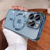 Luxury Magnetic Plating Clear Phone Case For iPhone 16 15 14 13 12 11 Pro Max 16 Plus For Magsafe Wireless Charging Cover Cases