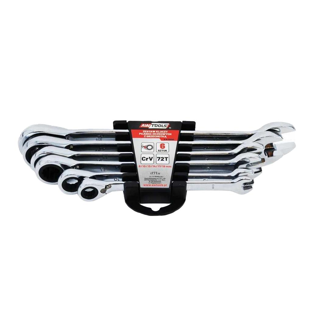 AW Tools Reversible Chrom-Vanadium-Stahl Maulschlüssel (Packung mit 6)