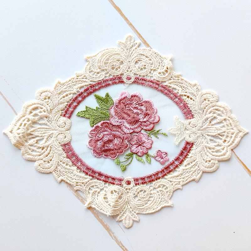 Colorful embroidered tablecloths, coasters, shooting props, curtains, sofas, patches, accessories, embroidered fabric accessories