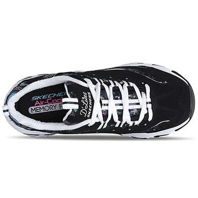Skechers Sneakers Basse D'Lites Nero/Bianco Donna 11916-BKW