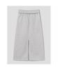 8SECONDS Long Waist Modified Slit Skirt Gray