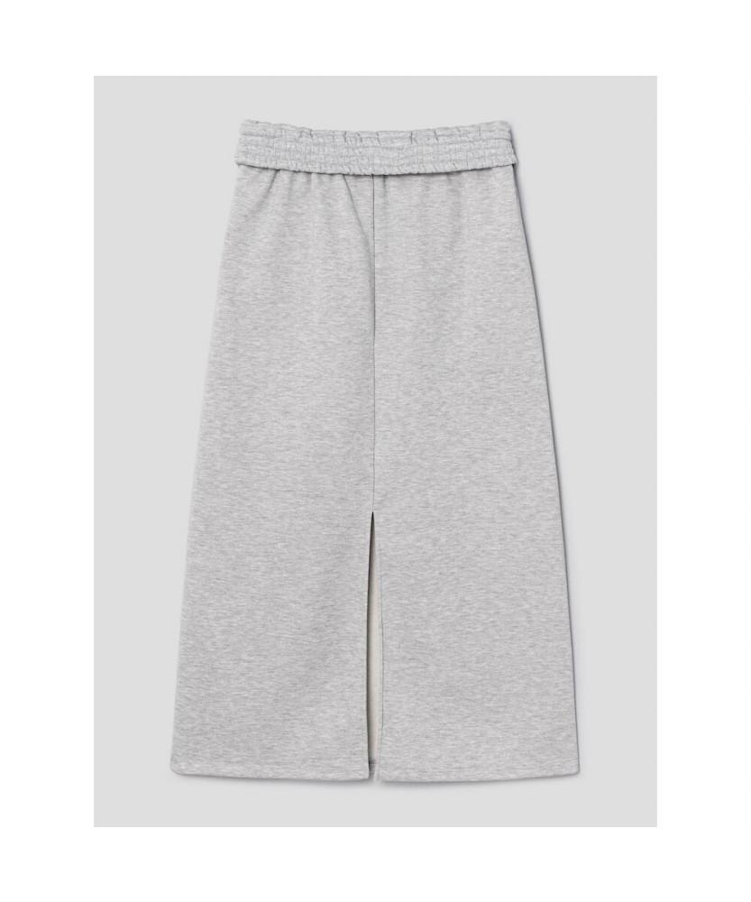 8SECONDS Long Waist Modified Slit Skirt Gray